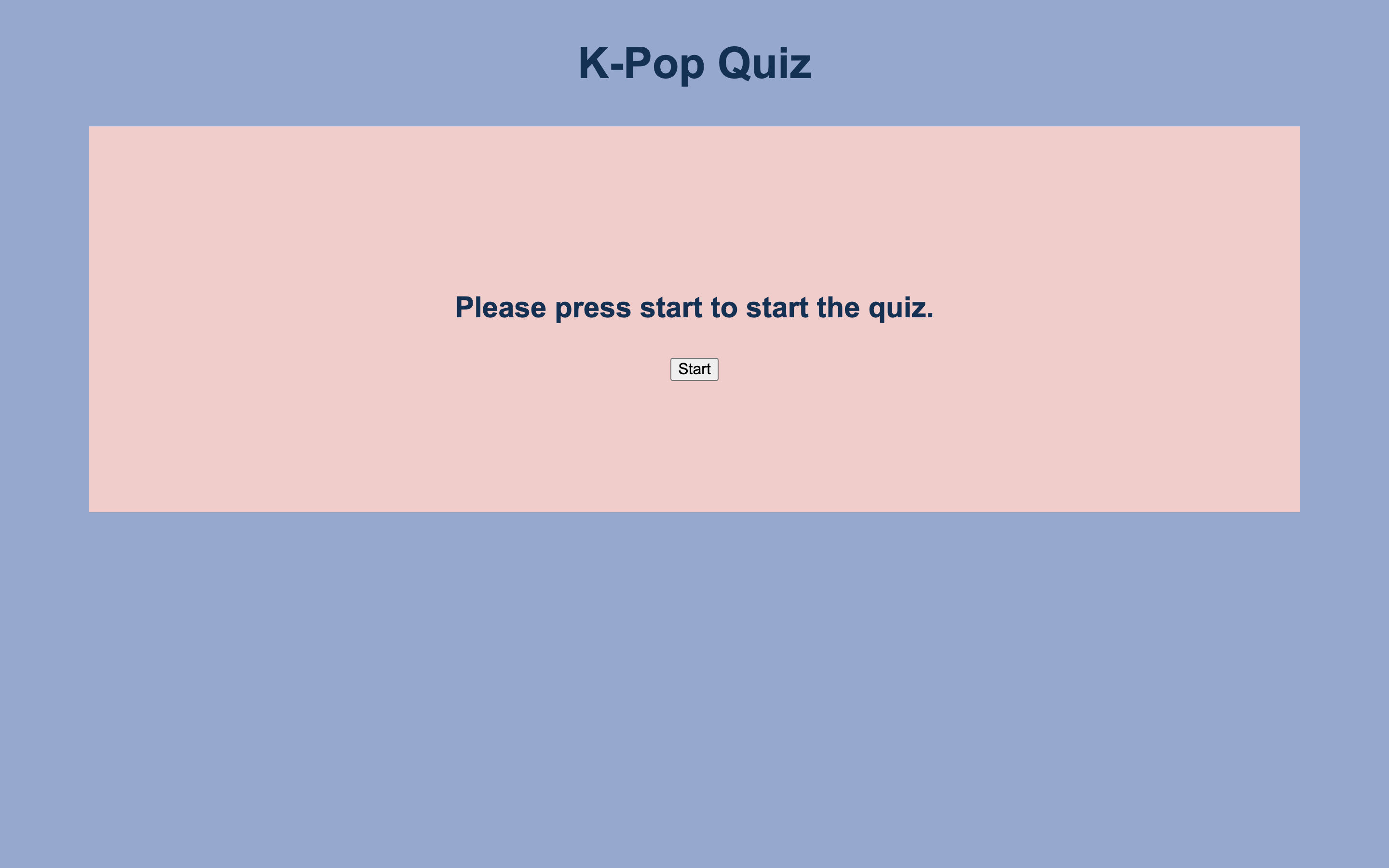 K-pop Quiz App